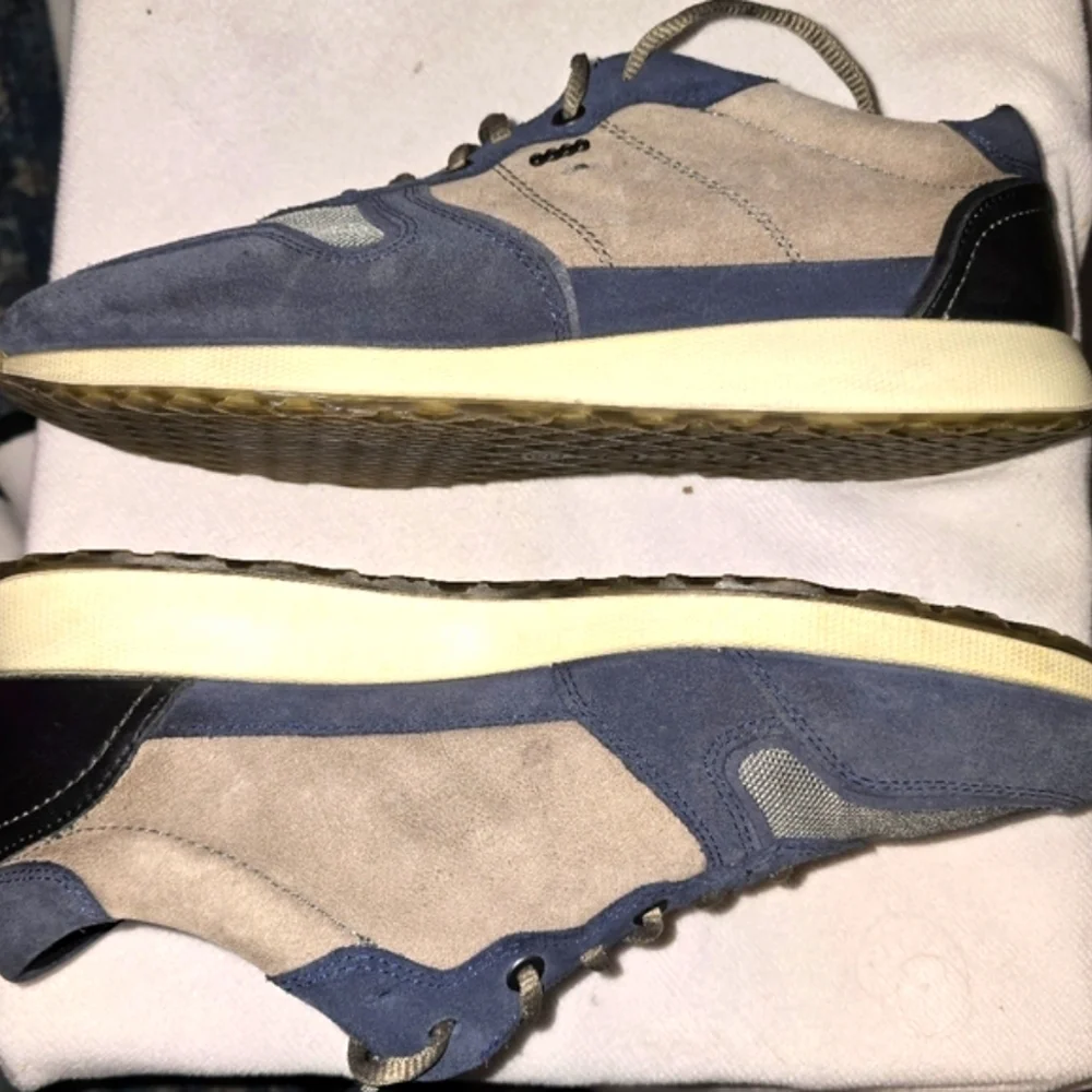 Ecco Astir Lace Up Suede Leather Sneakers Shoes Men's EU 43 or US 9 or 9.5